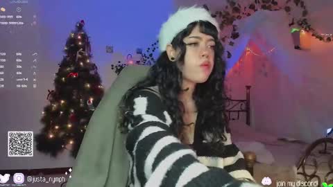 Snapshot of blushing_nymph chatting on 22, 12, 2024 Im Nym Justa nymph on twitter and IG online show from 22, 12, 2024