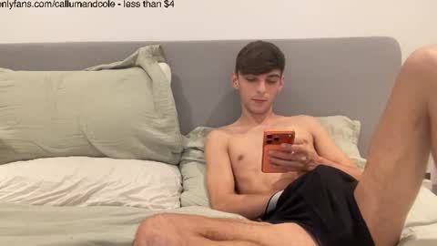 Snapshot of callumandcole chatting on 19, 7, 2026 ColeCallum online show from 19, 7, 2026
