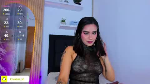 Snapshot of coraline_v chatting on 23, 5, 2026 Coraline connected from 10 pm to 6 am Colombia time online show from 23, 5, 2026