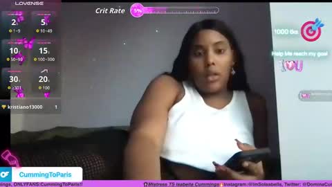 Cumming To Mistress Isabella Cummings online show from 16, 11, 2025