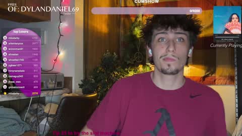 Dylan Daniel 7.8 online show from 4, 12, 2024