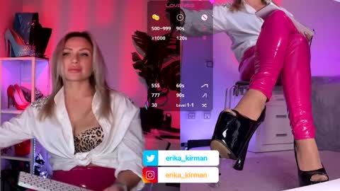 Snapshot of erika_kirman chatting on 2, 4, 2026 Erika online show from 2, 4, 2026