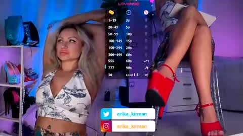 Snapshot of erika_kirman chatting on 28, 6, 2026 Erika online show from 28, 6, 2026