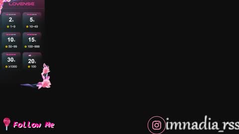 Snapshot of imnadiaroses chatting on 5, 1, 2026 Nadia online show from 5, 1, 2026