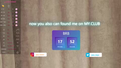 Snapshot of jane_meys chatting on 25, 2, 2025 your kitty JANE roawww online show from 25, 2, 2025