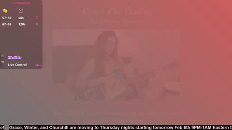 Grace 25 and UNSEEN FEMALE MYSTERY GUEST 19 online show from 6, 2, 2025