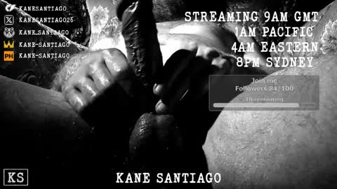 Kane Santiago online show from 16, 3, 2026