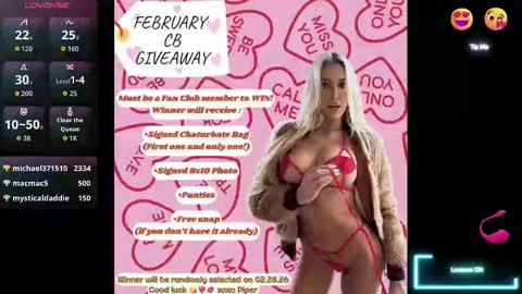 Snapshot of piper_patterson chatting on 22, 2, 2026 PipinPiper online show from 22, 2, 2026