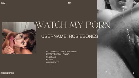Rosie Bones online show from 1, 7, 2026