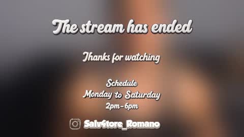 Snapshot of salvatore_romanoo chatting on 1, 7, 2026 Salvatore online show from 1, 7, 2026