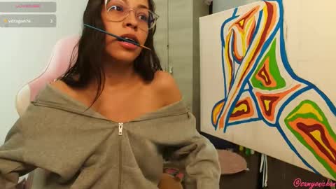 Snapshot of samyonichan chatting on 6, 12, 2024 Special show on 17 december and 23 UwU online show from 6, 12, 2024