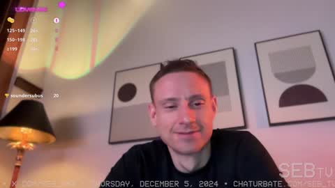 Snapshot of seb_tv chatting on 6, 12, 2024 Sebastian online show from 6, 12, 2024
