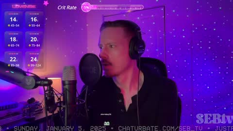 Snapshot of seb_tv chatting on 6, 1, 2025 Sebastian online show from 6, 1, 2025