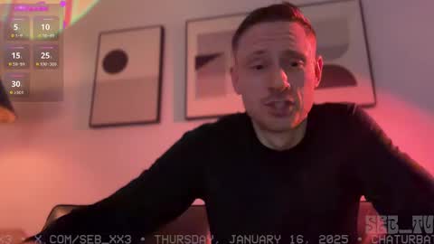 Snapshot of seb_tv chatting on 17, 1, 2025 Sebastian online show from 17, 1, 2025