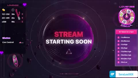 SeraLeeXXX online show from 6, 11, 2025