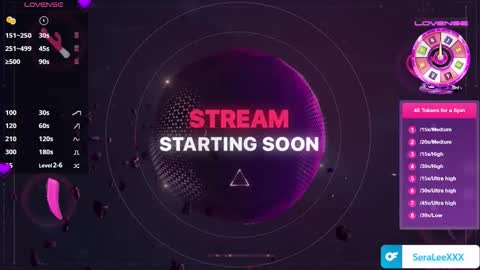 SeraLeeXXX online show from 13, 1, 2026