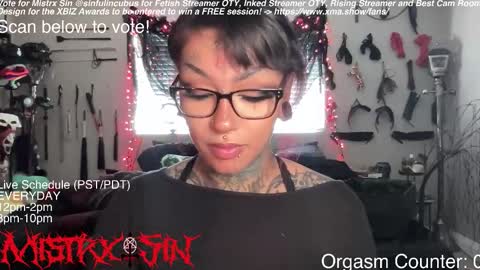 Mistrx Sin online show from 6, 3, 2026