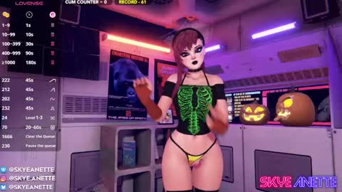 Snapshot of skyeanette chatting on 25, 10, 2025 SkyeAnette online show from 25, 10, 2025