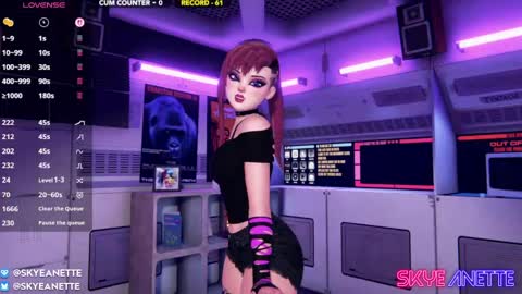 Snapshot of skyeanette chatting on 1, 6, 2026 SkyeAnette online show from 1, 6, 2026