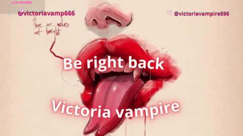Snapshot of victoriavampire666 chatting on 24, 6, 2026 Victoria Vampire online show from 24, 6, 2026
