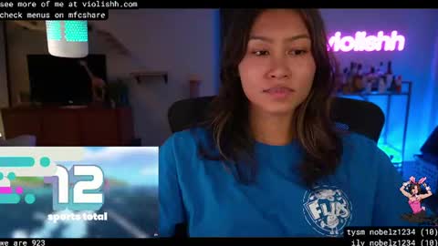 Snapshot of violishh chatting on 11, 6, 2026 follow me on twitter violishh and ig violishh online show from 11, 6, 2026