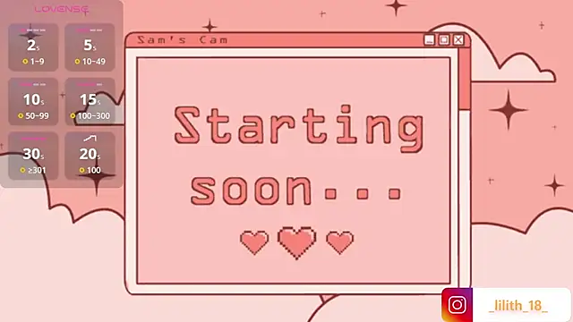  Lilith 18  online show from 31, 5, 2026