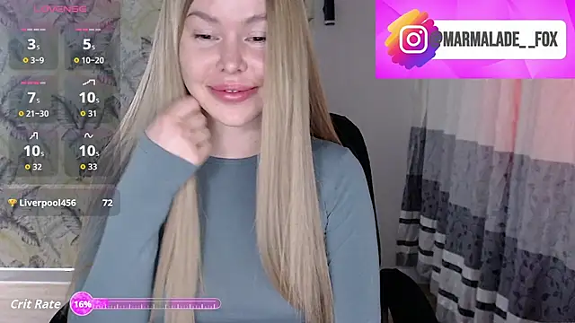 Snapshot of Marmalade_Fox chatting on 9, 7, 2026 Marmalade Fox online show from 9, 7, 2026