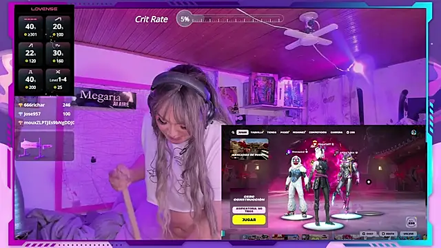 MegariaB online show from 10, 2, 2025