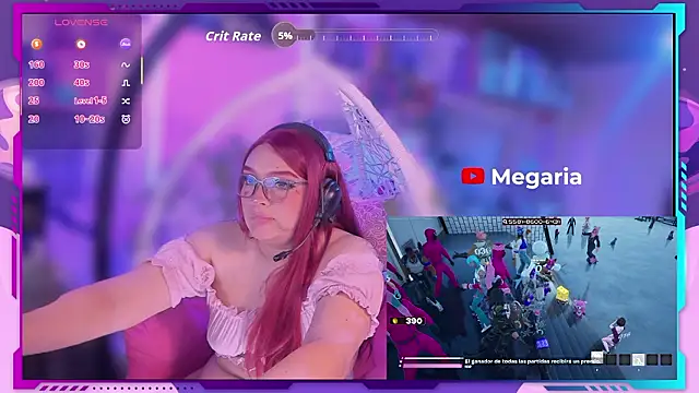 MegariaB online show from 15, 2, 2026