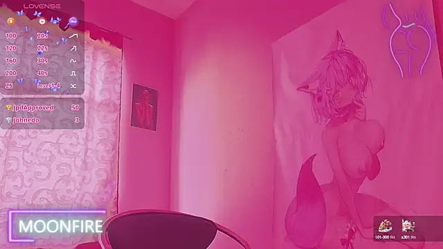 moonfiredancer online show from 28, 2, 2025