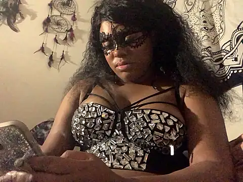 Sexy ebony BunNey online show from 18, 4, 2026