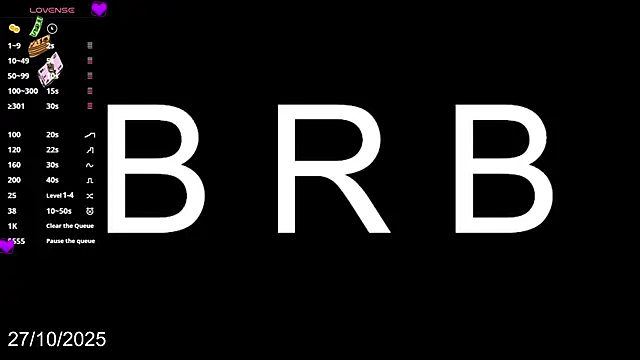 Victtoria Parker online show from 27, 10, 2025