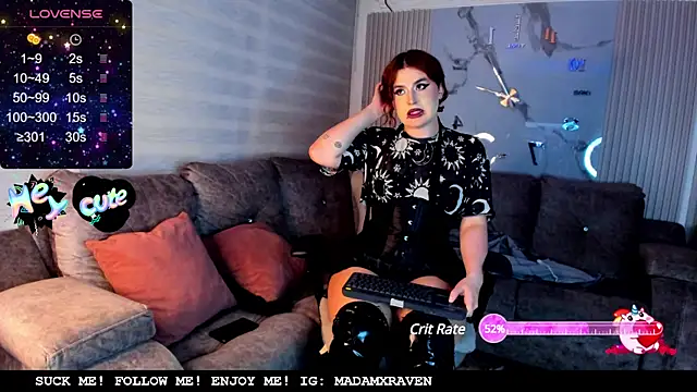 Madamxraven online show from 13, 3, 2025