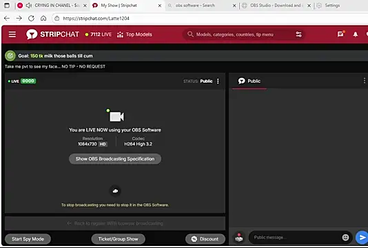 Latte1204 online show from 18, 10, 2025