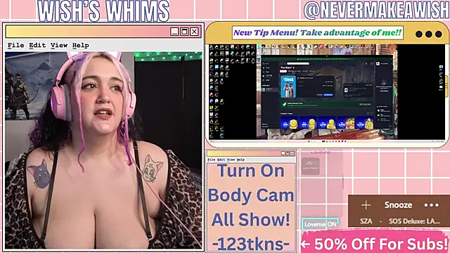 nevermakeawish online show from 3, 7, 2026