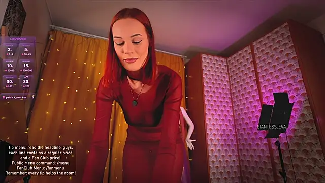 Giantess Eva online show from 21, 3, 2026