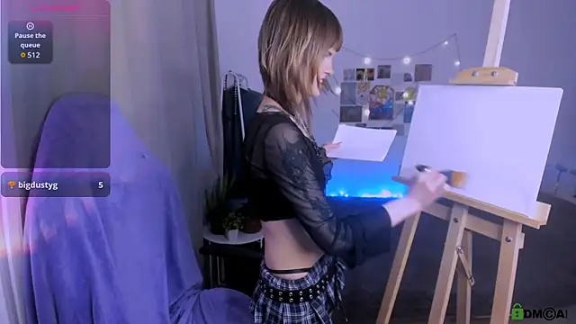 Snapshot of Mel_the_drawer chatting on 3, 3, 2026 Mel the drawer online show from 3, 3, 2026