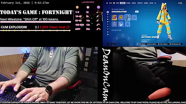 Snapshot of DeanonCam chatting on 1, 2, 2026 DeanonCam online show from 1, 2, 2026