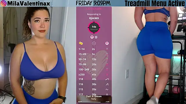 MilaValentina online show from 18, 4, 2026