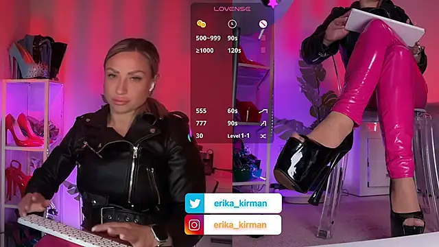 Snapshot of Erika_Kirman chatting on 5, 4, 2026 Erika Kirman online show from 5, 4, 2026