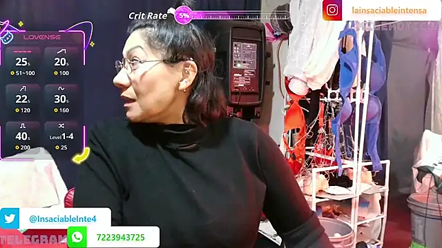 LaInsaciableIntensa online show from 25, 2, 2026