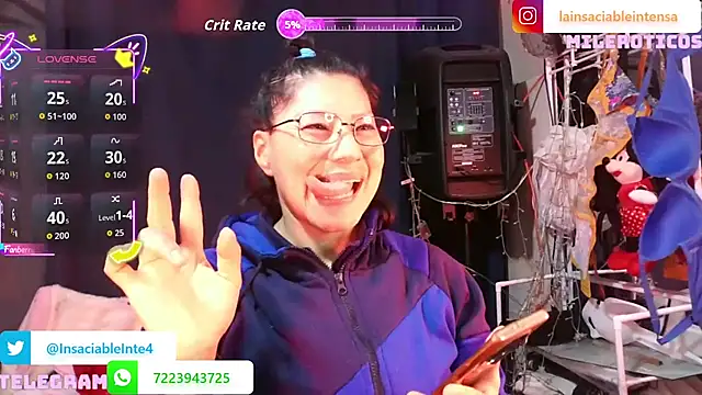 LaInsaciableIntensa online show from 27, 5, 2026