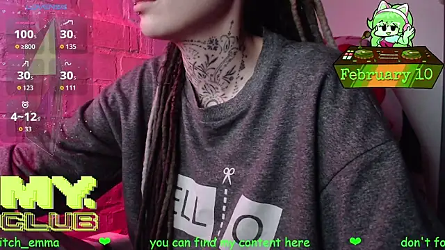 Witch Emma online show from 10, 2, 2026