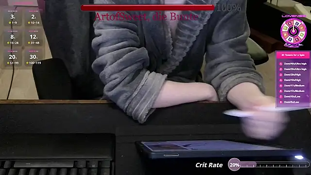Snapshot of ArtofSweet chatting on 20, 7, 2026 ArtofSweet online show from 20, 7, 2026