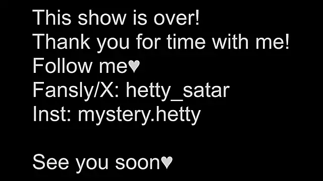 Hetty satar online show from 1, 3, 2025